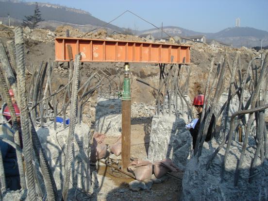 白楊河電廠圓形煤場(chǎng)樁基周圍填土注漿加固后的彈性模量檢測(cè)        